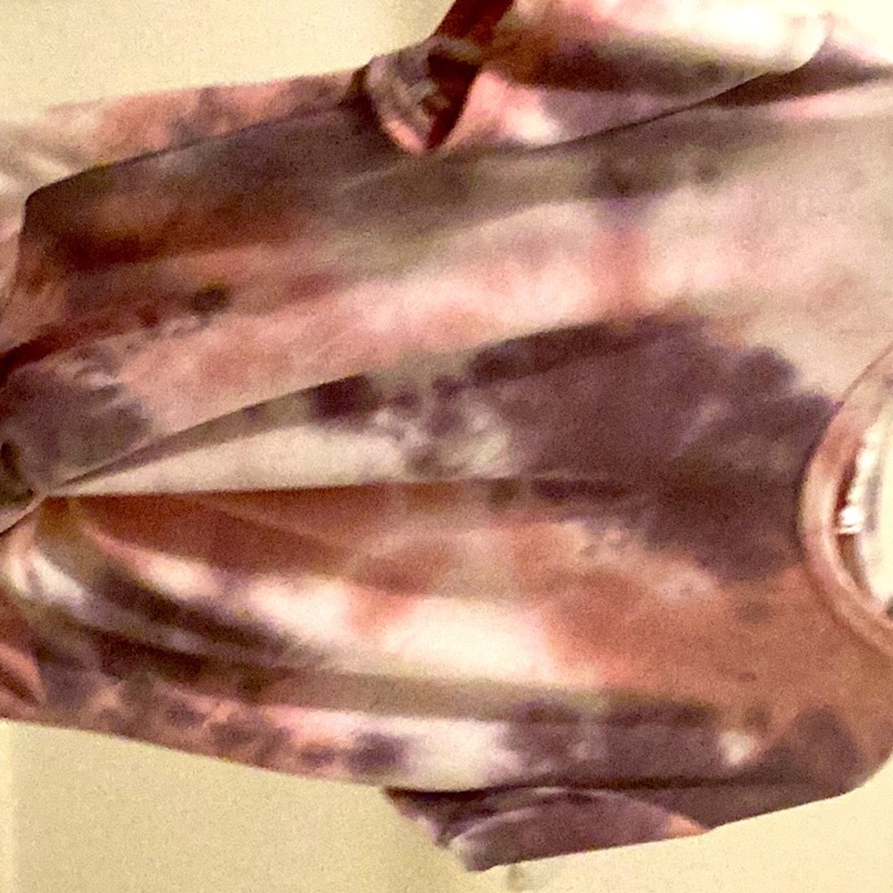Crop/ multi color light weight low tied shirt